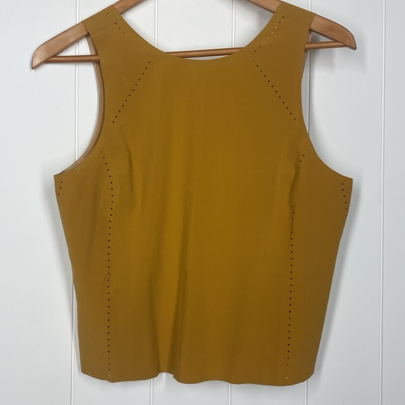 Athleta Terra Tuscan Gold Perforated Crop Tank - Picture 7 of 10
